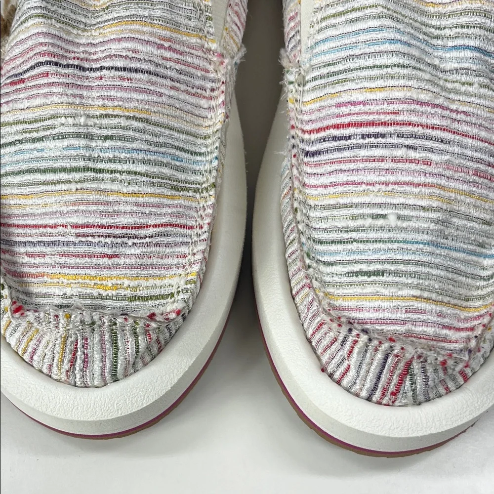 NWT SANUK WOMEN'S DONNA ST SUMMER CORD RAINBOW Size 6 - Picture 5 of 7